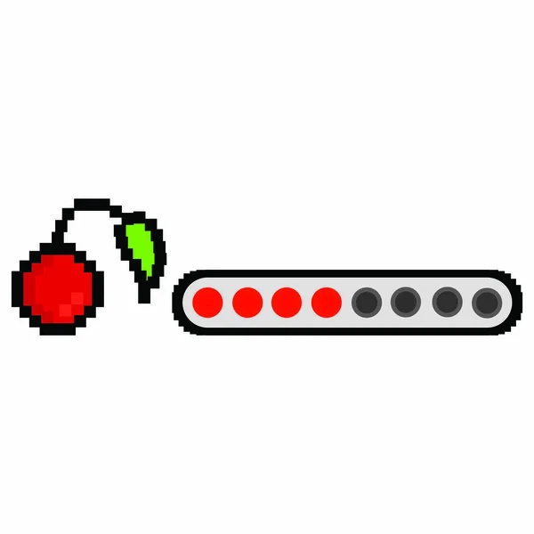 Pixel-Videospiel laden — Stockvektor