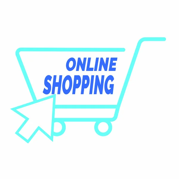 Hintergrund Online-Shopping — Stockvektor