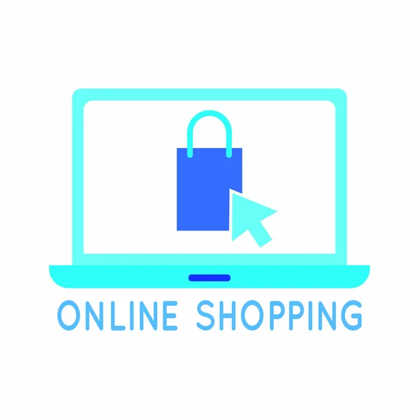 Hintergrund Online-Shopping — Stockvektor