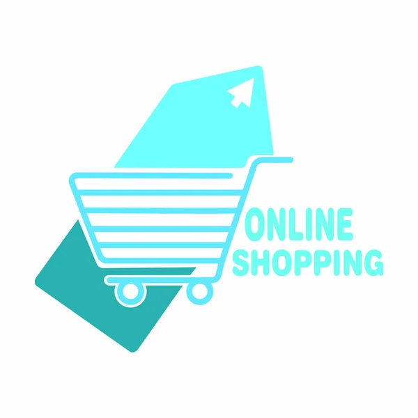 Hintergrund Online-Shopping — Stockvektor