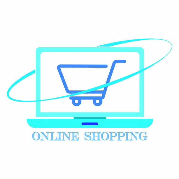 Hintergrund Online-Shopping — Stockvektor