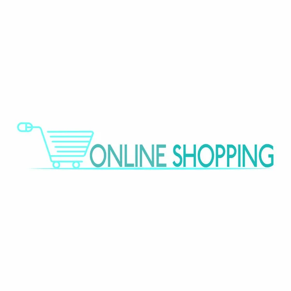 Hintergrund Online-Shopping — Stockvektor