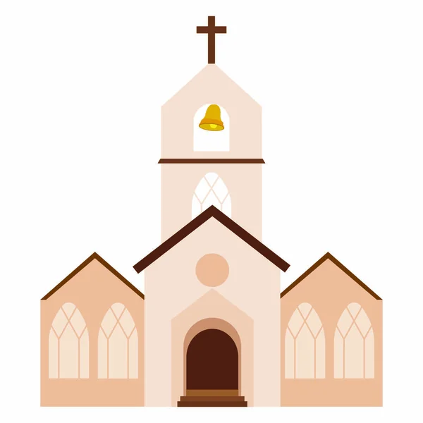 Iglesia linda abstracta — Vector de stock