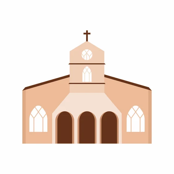 Abstracte schattig kerk — Stockvector