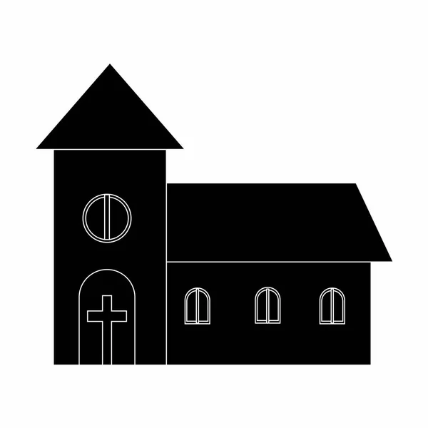 Abstracte schattig kerk — Stockvector