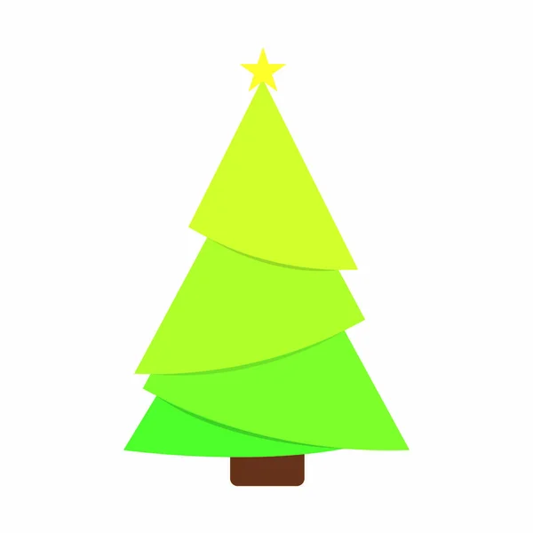 Schattig kerstboom — Stockvector