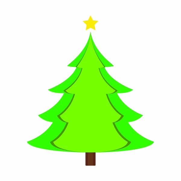 Schattig kerstboom — Stockvector