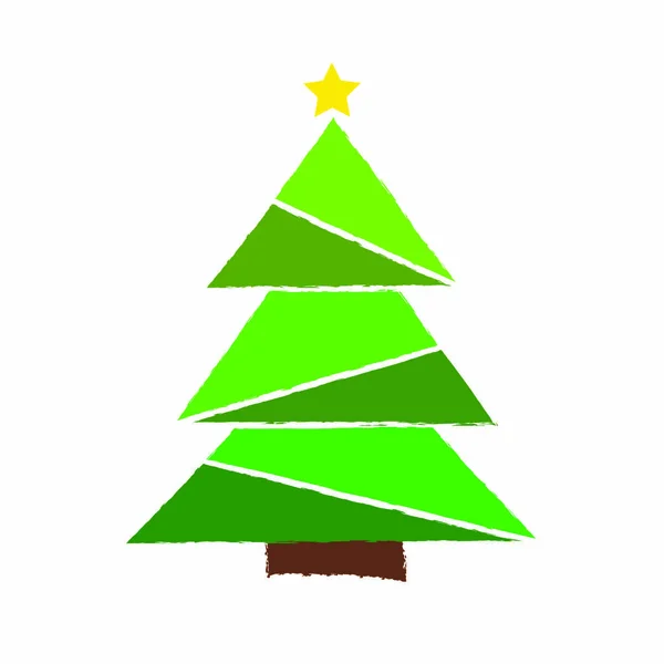 Schattig kerstboom — Stockvector