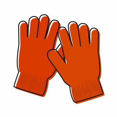 İzole kış eldiven