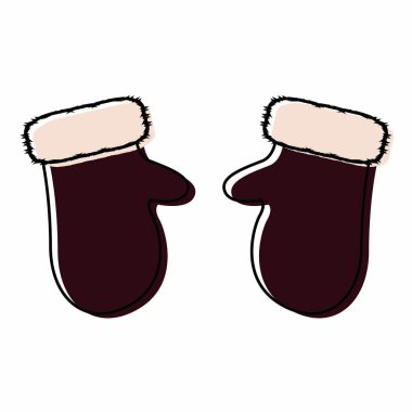 İzole kış eldiven