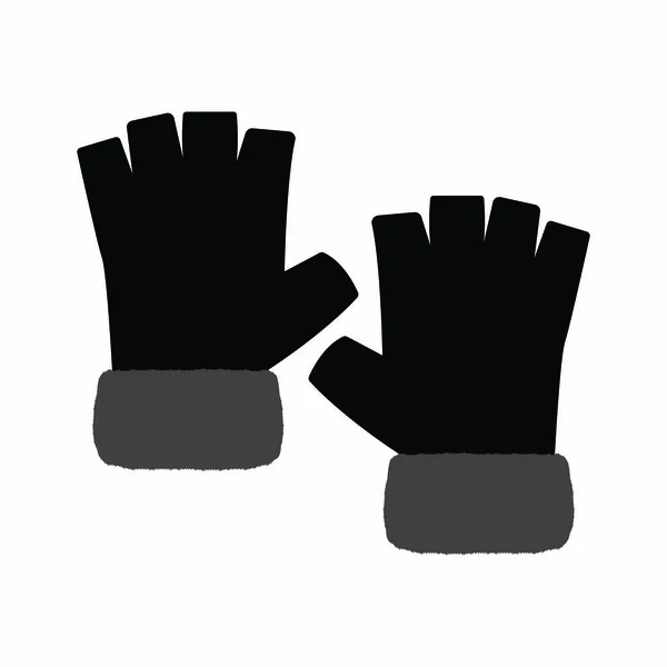 Sarung tangan musim dingin terisolasi - Stok Vektor