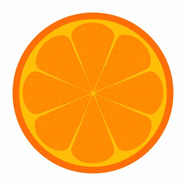 İzole kesme turuncu