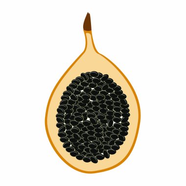 kesme pasion meyve izole