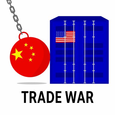 Ticaret savaş arka plan