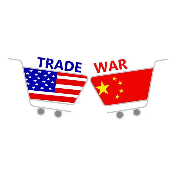 Tło wojna handlowa — Wektor stockowy