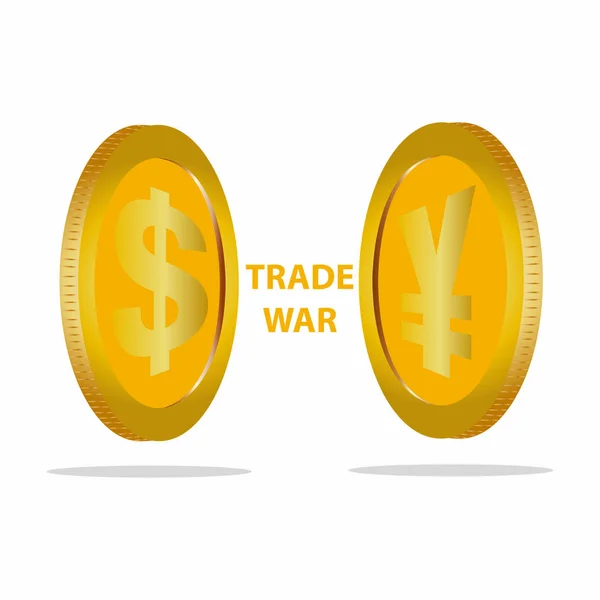 Trade war background — Stock Vector