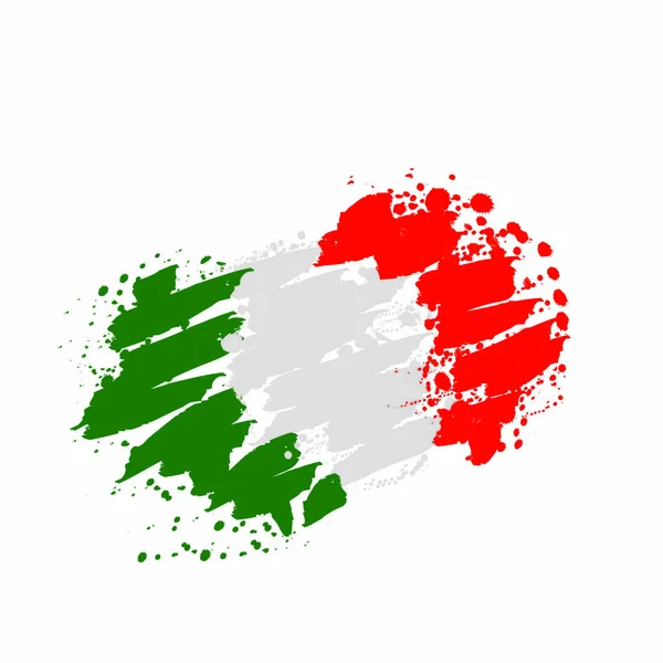 Italiens flagga — Stock vektor