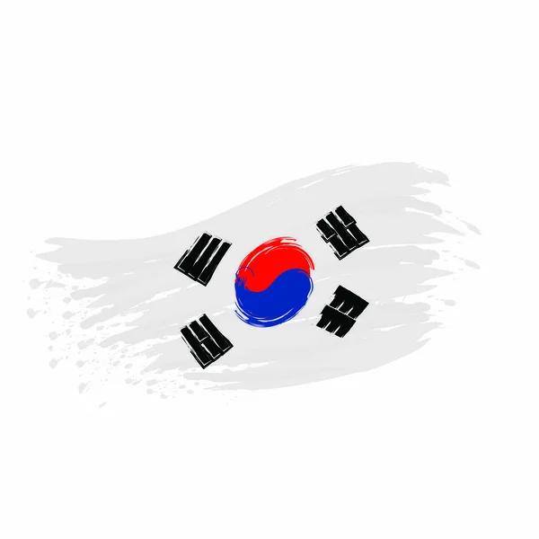 Bandeira da Coréia do Sul — Vetor de Stock