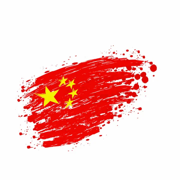 Drapeau de Chine — Image vectorielle