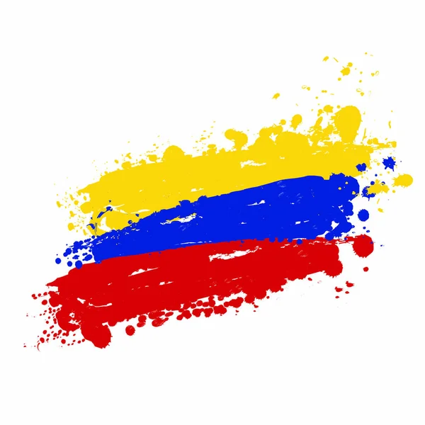 哥伦比亚国旗 — 图库矢量图片