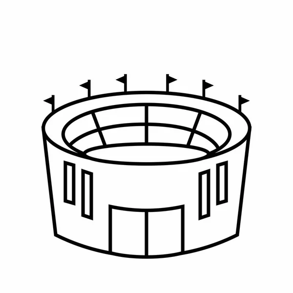 Абстрактный мультипликационный стадион — стоковый вектор