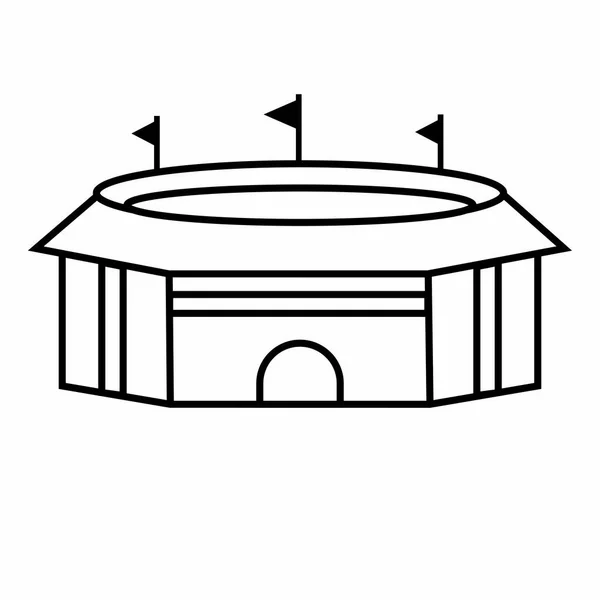 Абстрактный мультипликационный стадион — стоковый вектор