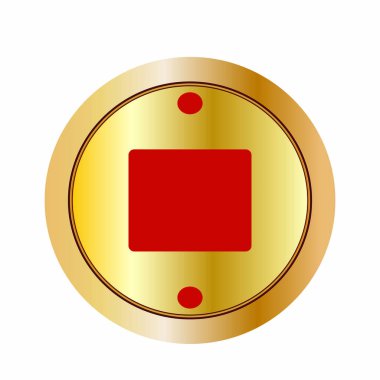 Soyut kırmızı etiket