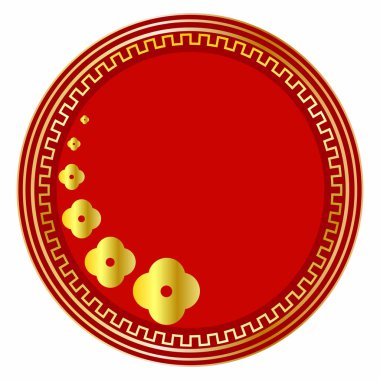 Soyut kırmızı etiket