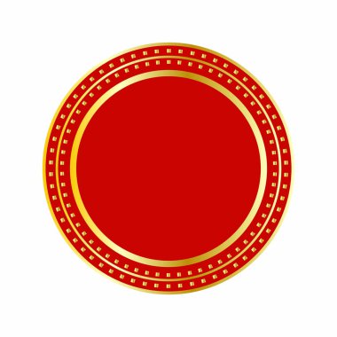 Soyut kırmızı etiket