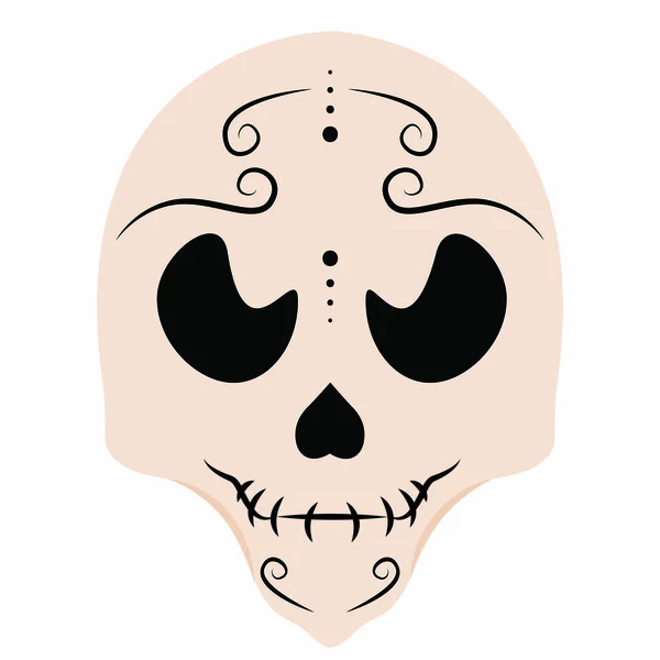 Cute skull mask — Stock Vector