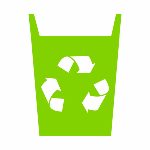 Étiquette environnement recyclage — Image vectorielle