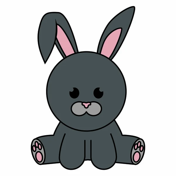 Lapin mignon abstrait — Image vectorielle