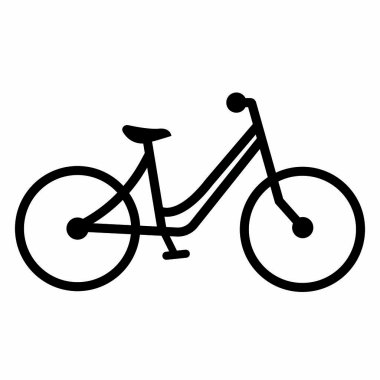 Bir bisiklet yan görünüm