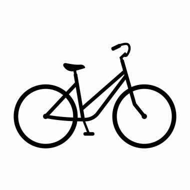 Bir bisiklet yan görünüm