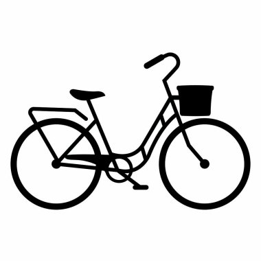 Bir bisiklet yan görünüm