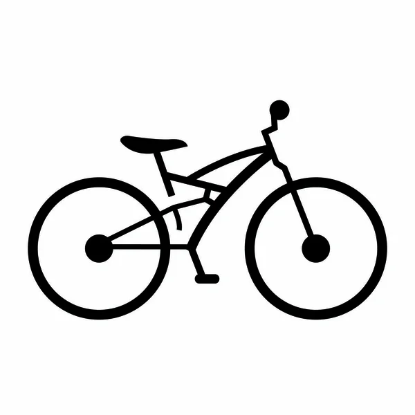 Zijaanzicht van een fiets — Stockvector