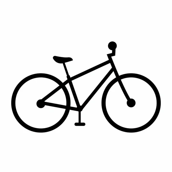 Vue latérale d'un vélo — Image vectorielle