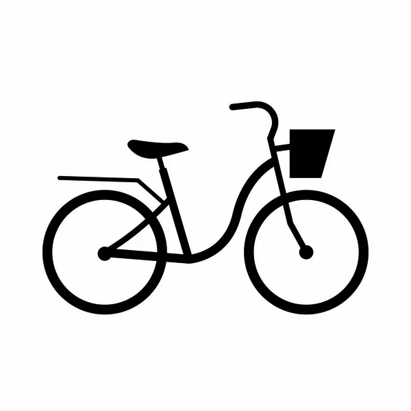 Vedere laterală a unei biciclete — Vector de stoc