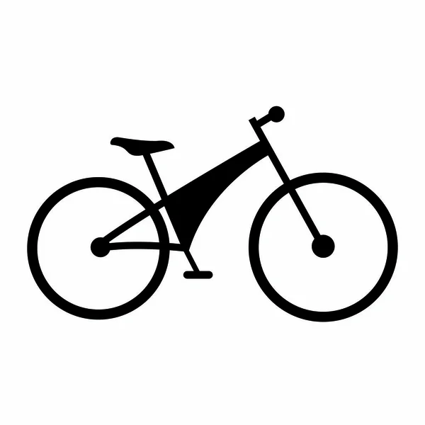 自転車の側面図 — ストックベクタ