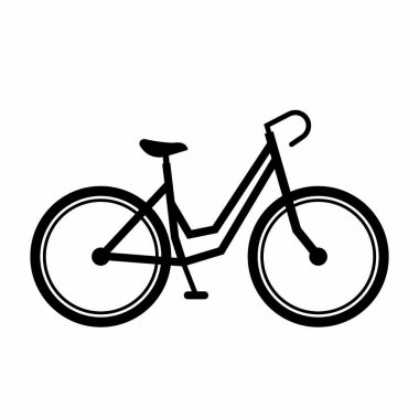 Bir bisiklet yan görünüm