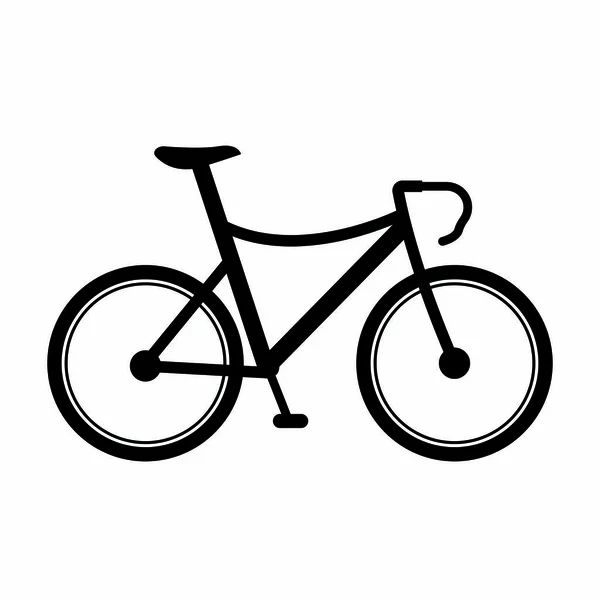 自転車の側面図 — ストックベクタ