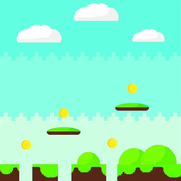 Fondo del videojuego — Vector de stock