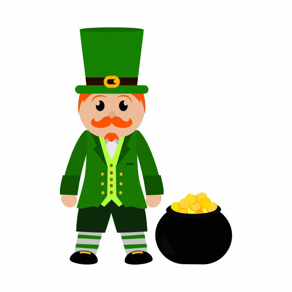 Saint pattrick jour gnome — Image vectorielle