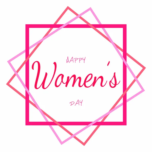 Feliz día de las mujeres — Vector de stock