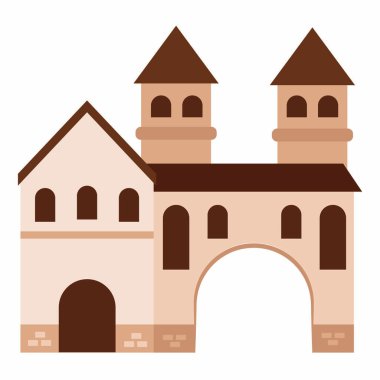 Bir kale önden görünümü