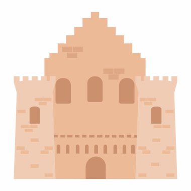 Bir kale önden görünümü