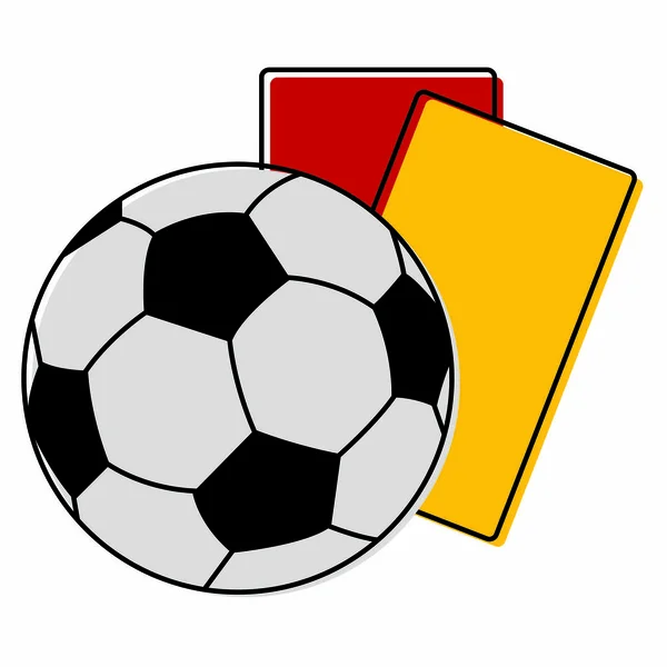 抽象的なサッカー トレーニング機器 — ストックベクタ