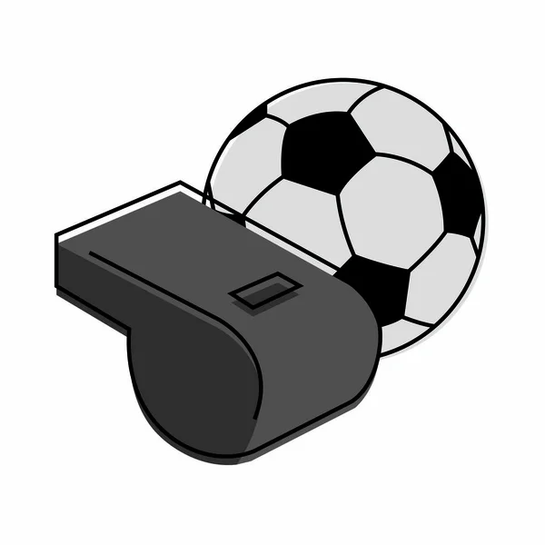 Abstract soccer training equipment — Stock Vector
