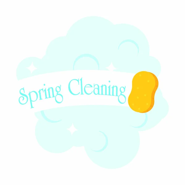 Spring cleaning background — Stock Vector