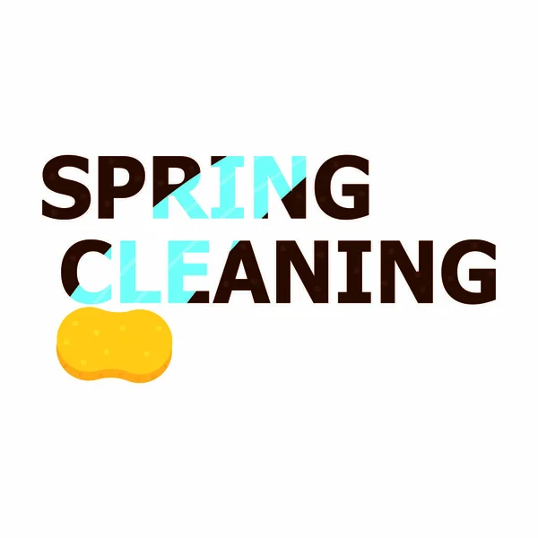 Spring cleaning background — Stock Vector